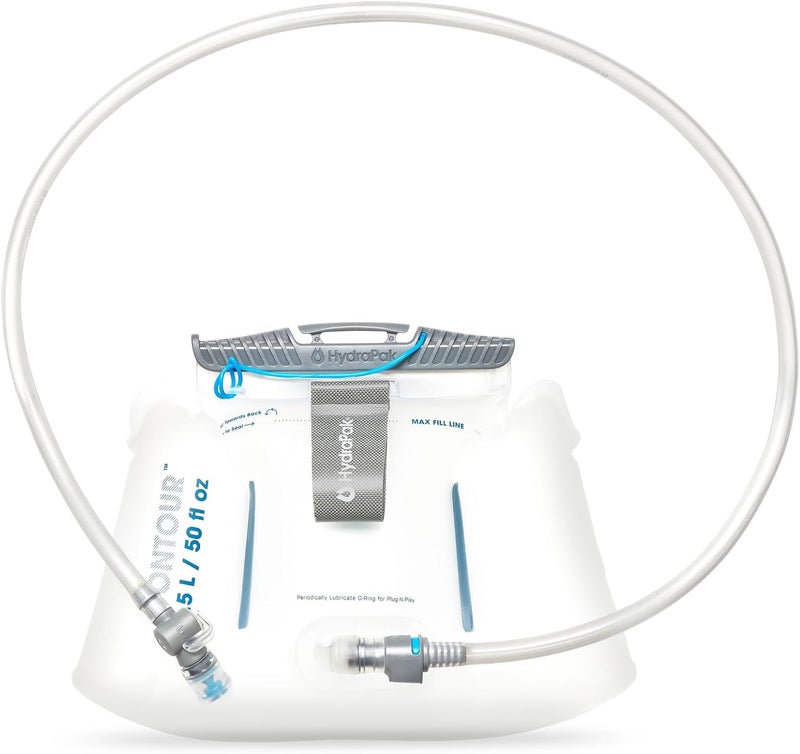 Hydrapak Water Reservoir (1.5L, 2L, 3L) - Hydration Bladder Fits Most Backpacks – High-Flow Bite Valve, Leak Proof, Fully Reversible, and Dishwasher Safe - Image 1